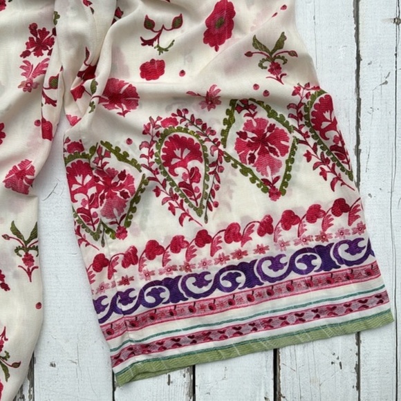 Zara Floral Drawstring Lightweight Palazzo Pant NWT - Picture 5 of 6